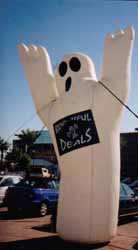 Ghost inflatables - scary balloons for Halloween