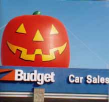 Giant Halloween advertising inflatables for sale and rent.