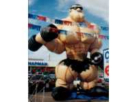 Bodybuilder advertising inflatable